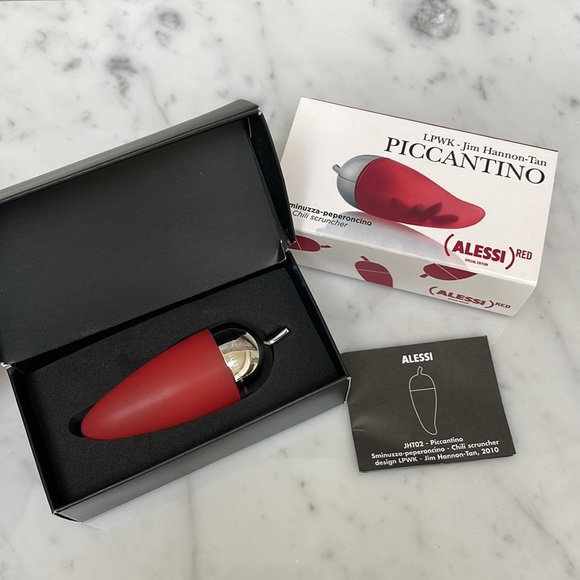 Alessi Other - NEW Alessi Red Chili Scruncher LPWK Jim Hannon Tan Piccantino